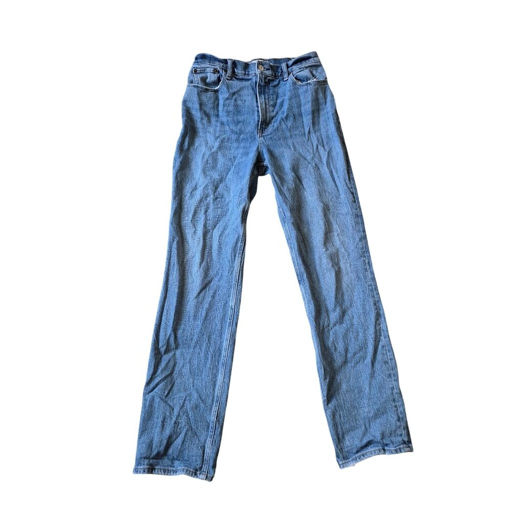 Abercrombie & Fitch Women's 90s Straight Ultra High Rise Size 6R/28 Blue Jeans